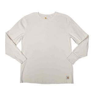 Carhartt Men’s Force Crew Neck Pullover T Shirt  XL Beige Cotton Workwear Casual